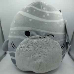 Squishmallow 8" Sachie the Gray Whale Shark